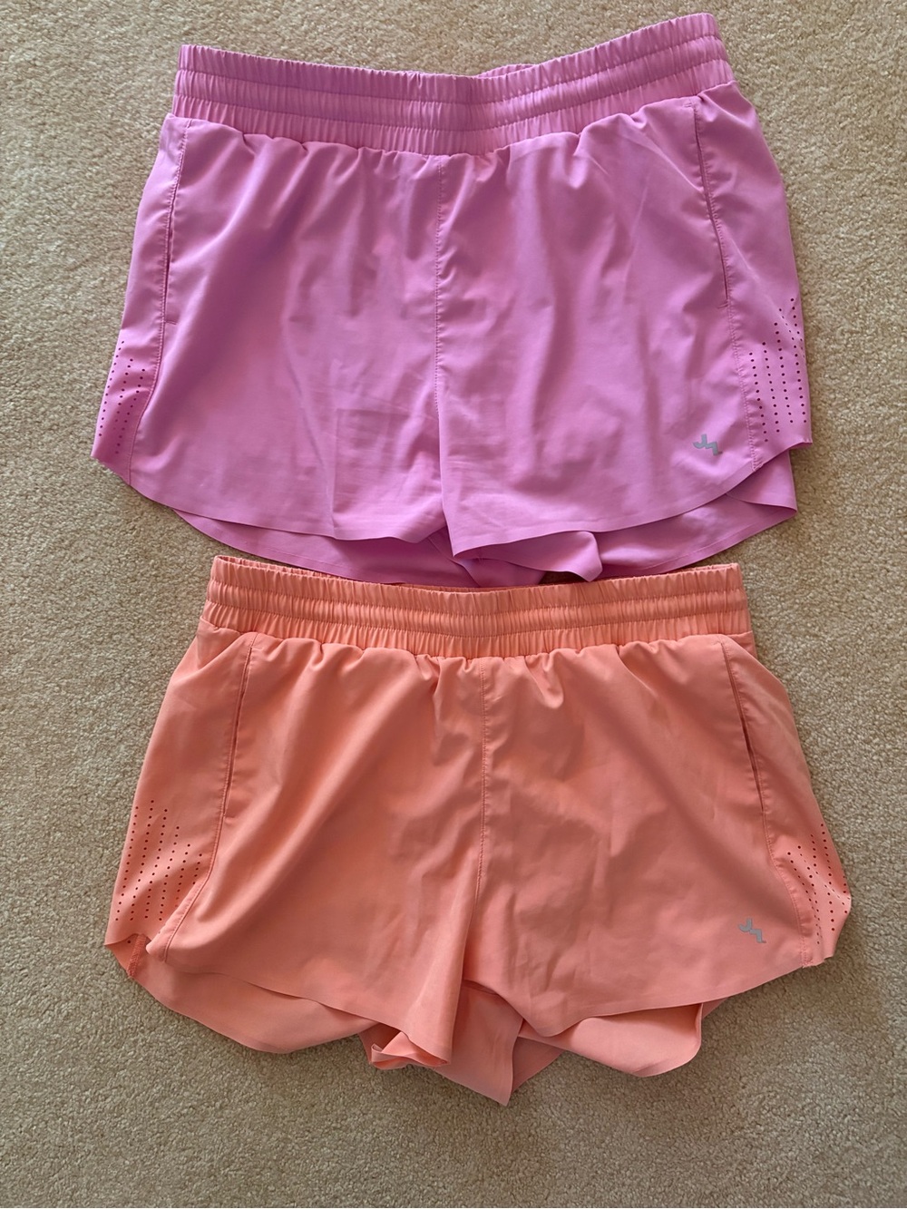 Joy Lab Women’s Lightweight Athletic Shorts - Pink & Peach